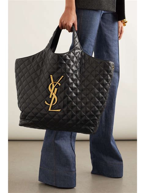 black ysl tote bag|ysl oversized tote.